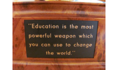 EDUCATION IS THE MOST POWERFUL WEAPON IN HUMANITY - NELSON MANDELA AND PACIFIST JOURNAL
